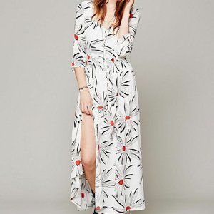 Free People Bed Of Daisies Floral Maxi Dress